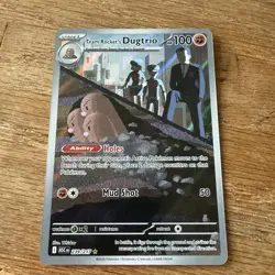 Pokemon Team Rocket's Dugtrio 239/217 Illustration Rare ME: Ascended Heroes NM+ - Image 1