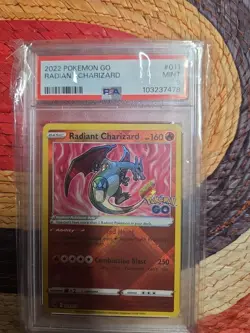 Pokemon Go TCG Charizard Blastoise Venusaur Set Radiant Charizard, Shiny Detail - Image 1