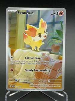 Pokemon Fennekin MEP 080 - Black Star Promo Sealed ME04: Chaos Rising ETB Promo - Image 1