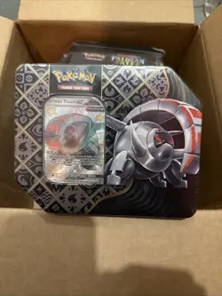 Pokemon Paldean Fates Tins set of 3- CHARIZARD, GREAT TUSK, IRON TREADS - Image 2
