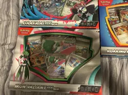 Pokemon TCG EX Box Lot Of 3 Graffiti Iron Valiant Roaring Moon New Sealed - Image 2