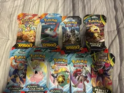 Pokemon TCG Sleeved Booster Packs Lot Of 14 Surging Sparks Phantasmal Perfect - Image 2