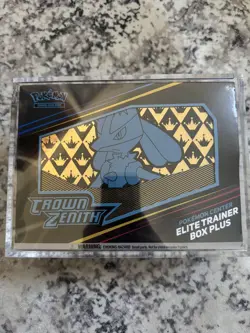 Crown Zenith Pokemon Center Elite Trainer Box Plus Factory Sealed & Acrylic Case - Image 1