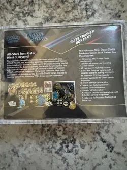 Crown Zenith Pokemon Center Elite Trainer Box Plus Factory Sealed & Acrylic Case - Image 3
