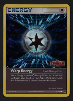 Warp Energy 91/108 Reverse Power Keepers Uncommon Pokemon TCG - Image 1