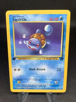 Squirtle 68/82 Team Rocket 1st Edition Pokemon TCG - Image 1