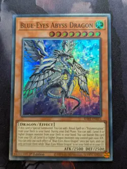 YUGIOH RA01-EN016 Blue-Eyes Abyss Dragon Super Rare 1st Edition - Image 1