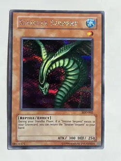 YuGiOh! Sinister Serpent SDD-002 Unlimited Secret Prismatic Rare - Image 1