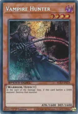 Vampire Hunter - SGX3-ENI19 - Secret Rare - 1st Edition Near Mint Yugioh Card - Image 1