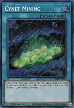 Yugioh Cynet Mining RA03-EN067 - Secret Rare - Image 1