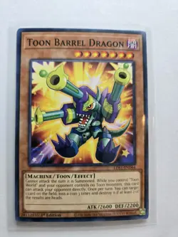 Yu-Gi-Oh Toon Barrel Dragon LDS1-EN064 1st Edition Non Holo AA87 - Image 1