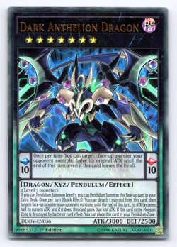 Dark Anthelion Dragon - DUOV-EN036 - Ultra Rare - 1st Edition - Yugioh - Image 1
