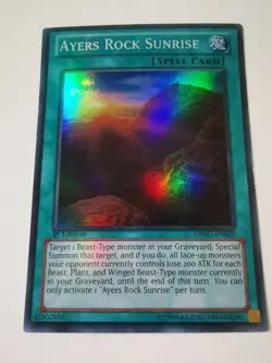 Ayers Rock Sunrise - DRLG-EN020 - Super Rare - 1st Edition Yugioh - Image 1