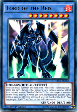 Lord of the Red - DRL3-EN068 - Ultra Rare - 1st Edition - Yugioh - Image 1