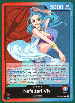 Nefeltari Vivi - Extra Booster: One Piece Heroines Edition EB03-001 - CCG Card - Image 1