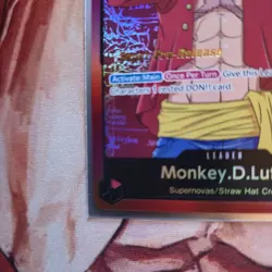 2022 One Piece ST01 Super Pre Release Monkey D. Luffy Leader Alternate Art - Image 4