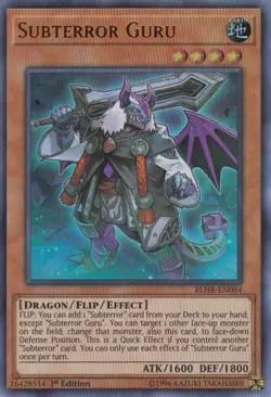 Subterror Guru - BLHR-EN084 - Ultra Rare 1st Edition Yugioh - Image 1