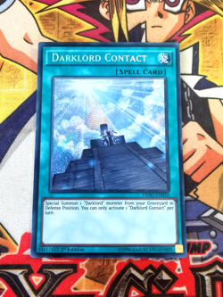 Darklord Contact deso-en035 1st Edition (NM+) Secret Rare Yu-Gi-Oh! - Image 1