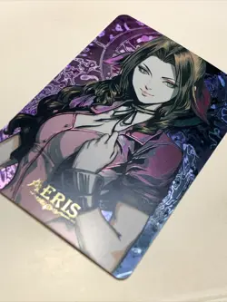 Aeris Aerith Final Fantasy 7 Goddess Anime Waifu Holo Art Card ACG Carddass Girl - Image 3