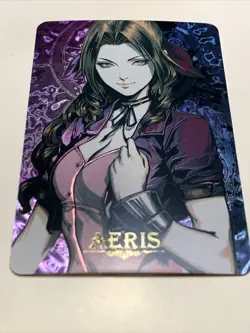 Aeris Aerith Final Fantasy 7 Goddess Anime Waifu Holo Art Card ACG Carddass Girl - Image 5