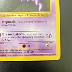 Haunter 29/102 1st Edition Shadowless Base Set Regular NM - Pokemon Card - Image 4