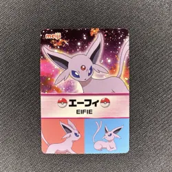 2013 Pokemon Espeon Meiji Pokemon Pikachu The Movie Metallic Card NM - Image 2