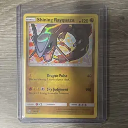 Pokemon TCG Shining Rayquaza Holo Rare Card Shining Legends 56/73 NM - Image 1