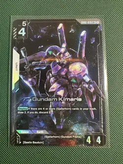 Gundam Kamari’s GD02-070 LR+ Gundam TCG Card Game - Image 1