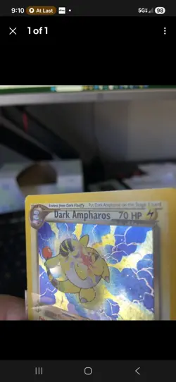 Dark Ampharos 1/105 - 1st Edition Neo Destiny Rare Pokemon Card - Image 3