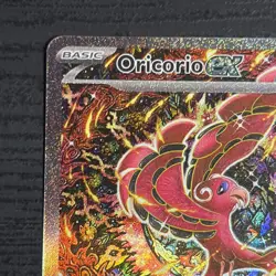 Oricorio ex 024 Holo Full Art Mega Evolution Promo NM Pokemon Card Black Star - Image 4