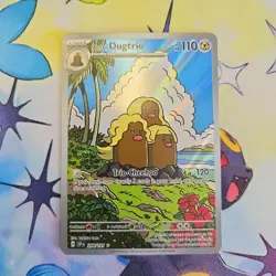 Alolan Dugtrio 208/191 Holo Illust Rare Surging Sparks Pokemon Trading Card - Image 1