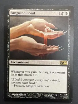 Sanguine Bond - Core Set 2014 (M14) Magic The Gathering LP MTG Card Black Deck - Image 1
