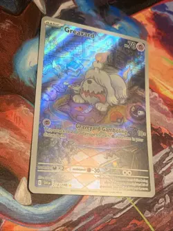 Pokemon TCG Greavard Scarlet & Violet Holo Illustration Rare Card 214/198 Mint - Image 3