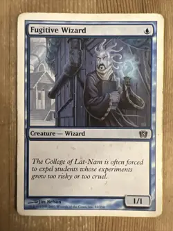 Fugitive Wizard MTG 81 Eighth Edition DAMAGED - Image 1
