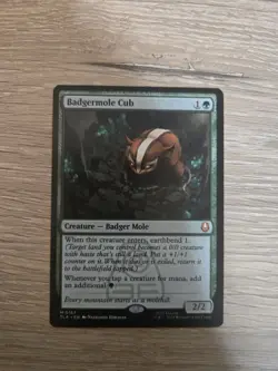 Magic The Gathering Badgermole Cub TLA Green 0167 Non Foil NP - Image 1