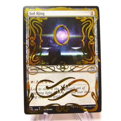 MTG Sol Ring Commander: Regular Uncommon *Altered Gold foil vinyl - Image 1