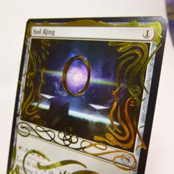 MTG Sol Ring Commander: Regular Uncommon *Altered Gold foil vinyl - Image 5