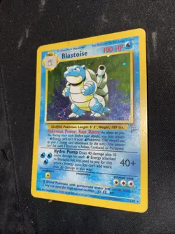 Pokemon Blastoise 2/102 Base Set Holo Holographic Card - Original - Image 2