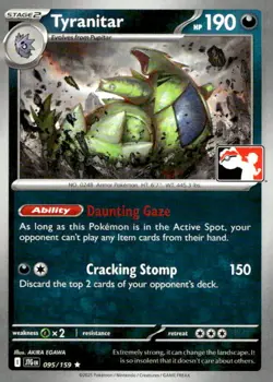 Tyranitar 095/159 Rare Prize Pack Series Cards Pokemon Near Mint - Image 1