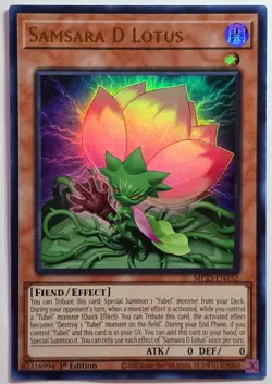 Yugioh Samsara D Lotus MP25-EN152 Ultra Rare 1st Edition - Image 1