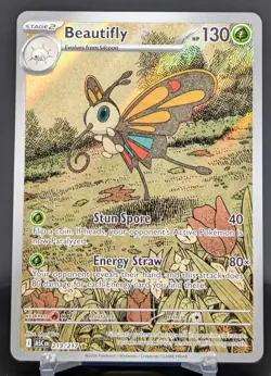Pokemon Beautifly #219/217 English Ascended Heroes Illustration Rare - Image 1