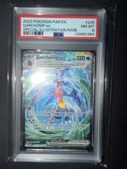 Pokemon TCG Garchomp EX 245/182 Paradox Rift PSA 8 - Image 1