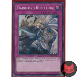 Yugioh Darklord Rebellion DESO-EN036 Secret Rare 1st Edition NM - Image 1