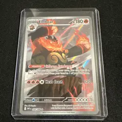 2025 Pokemon Emboar 098/086 Illustration Rare Sv: White Flare Full Art NM - Image 2
