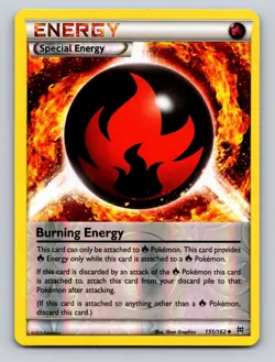 Burning Energy 151/162 Uncommon BREAKthrough Pokemon Reverse Holo NM - Image 1