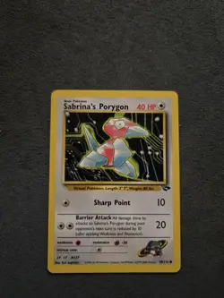 Pokemon TCG Sabrina's Porygon 98/132 Gym Challenge - NM - Image 1