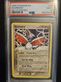 Skarmory EX Delta Species 55/113 PSA 9 Uncommon Regular Pokemon TCG 2005 - Image 1