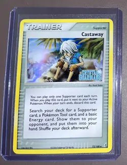 Castaway Reverse Holo 72/100 - EX Crystal Guardians Pokemon - Image 1