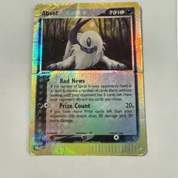 Pokemon TCG Vintage 2003 Reverse Holo Absol 1/97 EX Dragon Set Creased - Image 1