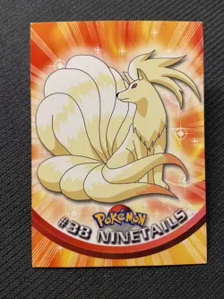 Pokemon Ninetails #38 Topps 1999 Red Logo Label - Image 1